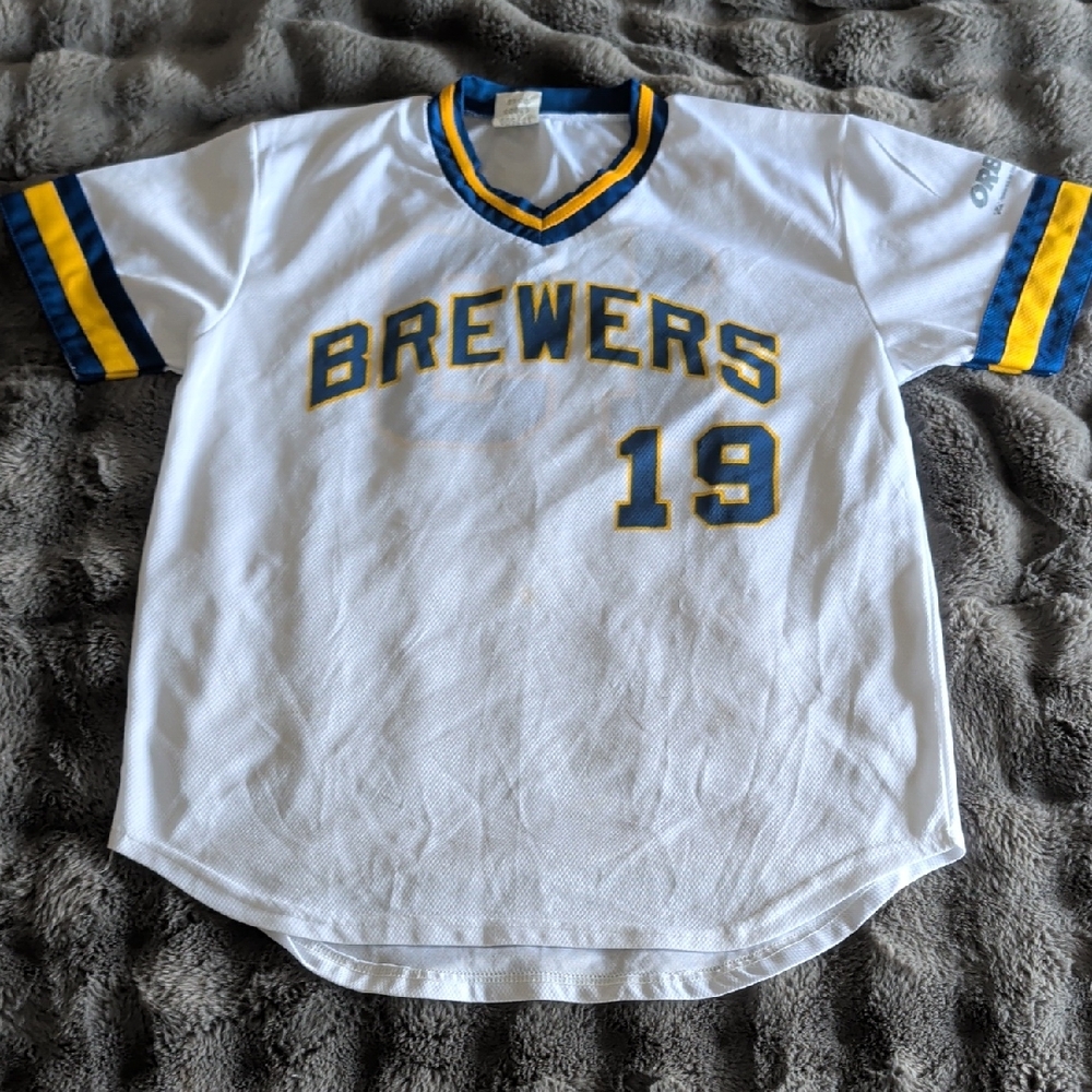 Brewers Baseball Jersey #19 - Adult Medium